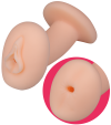 TPE vagina and anus insert for inflatable doll