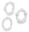 Set of three silicone cock rings