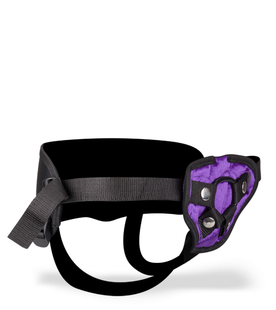 Adjustable strap on harness with four diameters LOVE AND VIBES