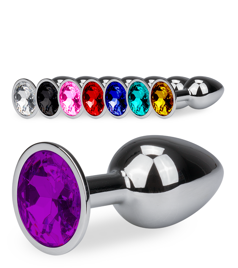 Rosebud jewel butt plug